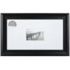10x18 Matted To 4x6 Scoop Wall Frame, Black -Luxeframe Shop 10x18 matted to 4x6 scoop wall frame black