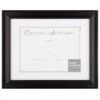 11x14 Matted To 8.5x11 Black Linear Frame With White Mat Document Frame -Luxeframe Shop 11x14 matted to 8.5x11 black linear frame with white mat document frame