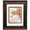 11x14 Matted To 8x10 Portrait Wall Frame, Bronze Ornate -Luxeframe Shop 11x14 matted to 8x10 portrait wall frame bronze ornate