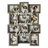 12-Opening Thankful, Grateful, Blessed Grey Collage Photo Frame, 18x23 -Luxeframe Shop 12 opening thankful grateful blessed grey collage photo frame 18x23 1
