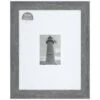 14x18 Matted To 5x7 Wide Flat Profile With White Mat Wall Frame, Grey -Luxeframe Shop 14x18 matted to 5x7 wide flat profile with white mat wall frame grey