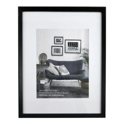 16x20 Matted To 11x14 Wall Frame, Black