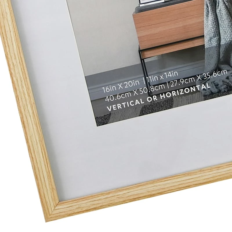 16x20 Matted To 11x14 Wall Frame, Natural 2 16x20 Matted To 11x14 Wall Frame, Natural - Image 2