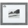 16x20 Matted To 8x10 Wide Flat Profile With White Mat Wall Frame, Grey -Luxeframe Shop 16x20 matted to 8x10 wide flat profile with white mat wall frame grey