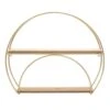 2-Tiers Round Wall Shelf, 24x20 -Luxeframe Shop 2 tiers round wall shelf 24x20 1