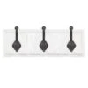 3-Hook Distressed White Rack, 5x15 -Luxeframe Shop 3 hook distressed white rack 5x15 1
