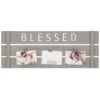 3-Opening Greywash Plank With Blessed Cutout Word Clip Collage Frame -Luxeframe Shop 3 opening greywash plank with blessed cutout word clip collage frame