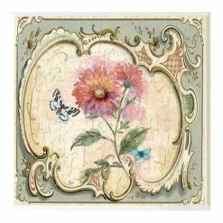 3-Piece Antique Floral Art Wooden Wall Plaques, 8" -Luxeframe Shop 3 piece antique floral art wooden wall plaques 8 2