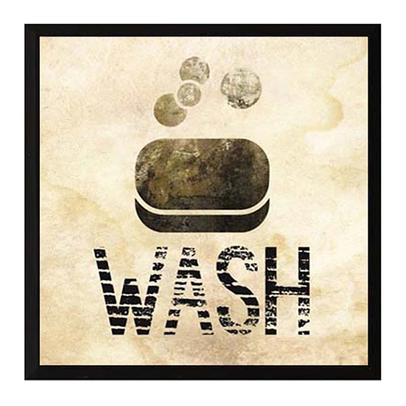 3-Piece Bathroom Art Wooden Wall Plaques, 8" 2 3-Piece Bathroom Art Wooden Wall Plaques, 8" - Image 2