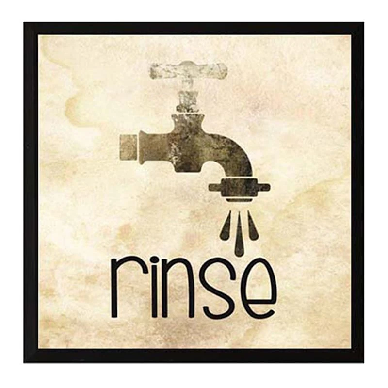 3-Piece Bathroom Art Wooden Wall Plaques, 8" 3 3-Piece Bathroom Art Wooden Wall Plaques, 8" - Image 3