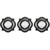 3-Piece Black Wall Mirror Set, 10" -Luxeframe Shop 3 piece black wall mirror set 10