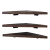 3-Piece Brown Ledge Set, 17" -Luxeframe Shop 3 piece brown ledge set 17