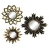 3-Piece Gold Accent Wall Mirror Set -Luxeframe Shop 3 piece gold accent wall mirror set