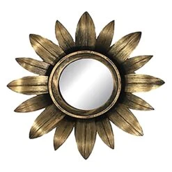 3-Piece Gold Accent Wall Mirror Set -Luxeframe Shop 3 piece gold accent wall mirror set 3