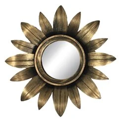 3-Piece Gold Accent Wall Mirror Set -Luxeframe Shop 3 piece gold accent wall mirror set 5