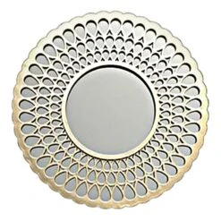 3-Piece Gold Round Wall Mirror Set -Luxeframe Shop 3 piece gold round wall mirror set 2