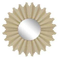 3-Piece Gold Sunburst Accent Wall Mirror Set -Luxeframe Shop 3 piece gold sunburst accent wall mirror set 3