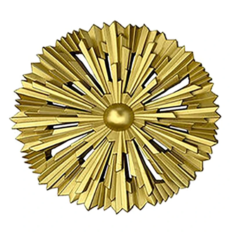 3-Piece Gold Wall Mirror Set, 10" 2 3-Piece Gold Wall Mirror Set, 10" - Image 2