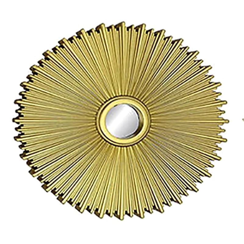 3-Piece Gold Wall Mirror Set, 10" 3 3-Piece Gold Wall Mirror Set, 10" - Image 3