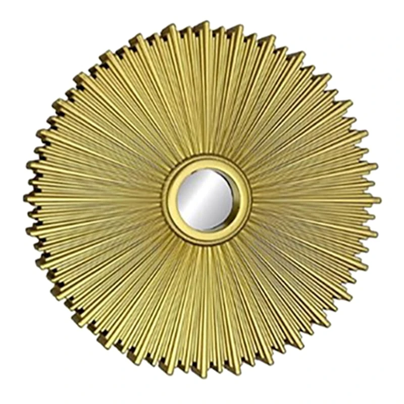 3-Piece Gold Wall Mirror Set, 10" 4 3-Piece Gold Wall Mirror Set, 10" - Image 4