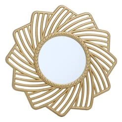 3-Piece Gold Wall Mirror Set 31 3-Piece Gold Wall Mirror Set -Luxeframe Shop 3 piece gold wall mirror set 12