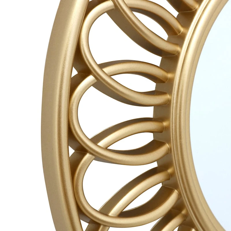 3-Piece Gold Wall Mirror Set 18 3-Piece Gold Wall Mirror Set - Image 18