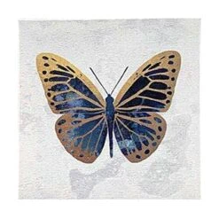 3-Piece Golden Butterfly Canvas Wall Art Set, 6" 7 3-Piece Golden Butterfly Canvas Wall Art Set, 6" -Luxeframe Shop 3 piece golden butterfly canvas wall art set 6 2