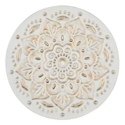 3-Piece Metal Medallion Wall Decor, 16" -Luxeframe Shop 3 piece metal medallion wall decor 16 2