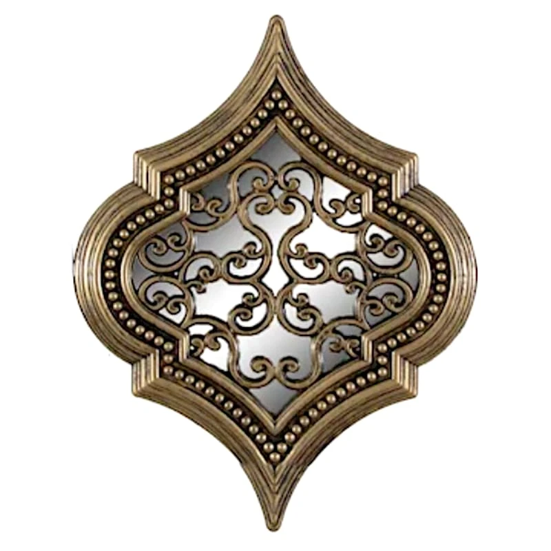 3-Piece Ornate Bronze Wall Mirror Set, 18x24 2 3-Piece Ornate Bronze Wall Mirror Set, 18x24 - Image 2