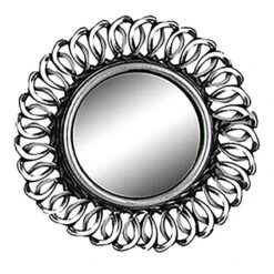 3-Piece Ornate Decorative Wall Mirror Set, 10" -Luxeframe Shop 3 piece ornate decorative wall mirror set 10 3