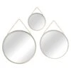 3-Piece Round Mirror Set W/Chain Hanger -Luxeframe Shop 3 piece round mirror set w chain hanger