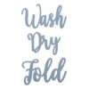 3-Piece Set Wash, Dry & Fold Wall Art, 12x7