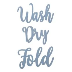 3-Piece Set Wash, Dry & Fold Wall Art, 12x7