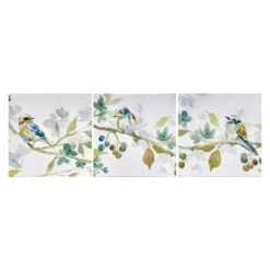3-Piece Spring Melody Canvas Wall Art Set, 6"