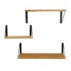 3-Piece Wooden Wall Shelf, 24"