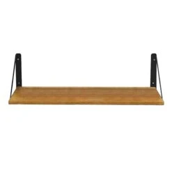 3-Piece Wooden Wall Shelf, 24" -Luxeframe Shop 3 piece wooden wall shelf 24 2