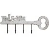 4-Hook Wood & Metal Welcome Key Rack, 8x20 3 4-Hook Wood & Metal Welcome Key Rack, 8x20 -Luxeframe Shop 4 hook wood metal welcome key rack 8x20 1