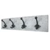 4-Hooks Metal Galvanized Wall Hook, 20x5 -Luxeframe Shop 4 hooks metal galvanized wall hook 20x5 1