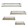 4-Piece Wooden Wall Shelf, 28" -Luxeframe Shop 4 piece wooden wall shelf 28