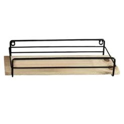 4-Piece Wooden Wall Shelf, 28" -Luxeframe Shop 4 piece wooden wall shelf 28 3