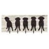 5-Hook Dog Butt Wall Plaque, 9x24 -Luxeframe Shop 5 hook dog butt wall plaque 9x24 1