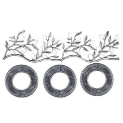 5-Piece Metallic Framed Round Wall Mirror Set, 10"