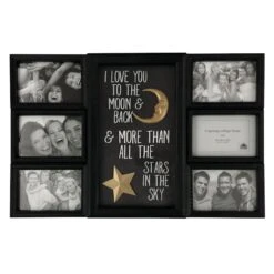 6-Opening Black I Love You To The Moon & Back Collage, 22x14