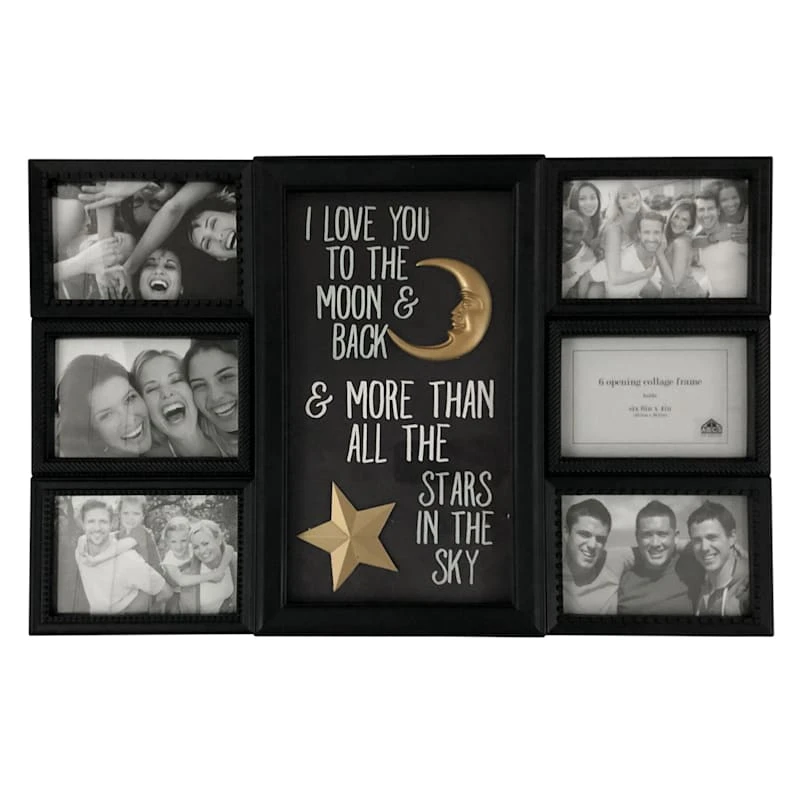 6-Opening Black I Love You To The Moon & Back Collage, 22x14 1 6-Opening Black I Love You To The Moon & Back Collage, 22x14