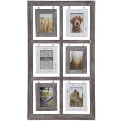 6-Opening Windowpane Collage Photo Frame