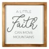 A Little Faith Can Move Mountains Wall Sign, 12" -Luxeframe Shop a little faith can move mountains wall sign 12