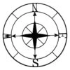Antique Black Metal Compass Wall Decor, 30" -Luxeframe Shop antique black metal compass wall decor 30