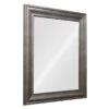 Antiqued Silver Barb Framed Wall Mirror, 22x28 -Luxeframe Shop antiqued silver barb framed wall mirror 22x28 1