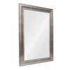 Antiqued Silver Barb Framed Wall Mirror, 24x36 -Luxeframe Shop antiqued silver barb framed wall mirror 24x36 1