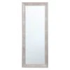 Antiqued Silver Barb Framed Wall Mirror, 24x58 -Luxeframe Shop antiqued silver barb framed wall mirror 24x58 1